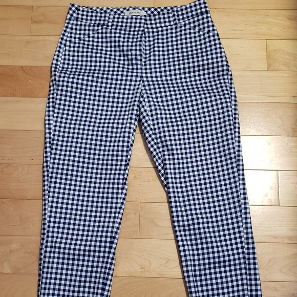 Checkered Cropped Pants - Picture 1 of 4